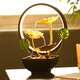 Yunya desktop circulating water ornaments interior decoration small fortune living room office entrance entrance decoration opening gift water to gold lamp circle style