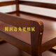 Tianjiao Beibei Europäische Holzbabywindel Tisch Multifunktionales kleines Bett BB Bade- und Schminktisch Baby Berührender Tisch weiße dunkle Farbe Klassische dunkle Mahagoni-Trennwand Nicht-Solid-Holz + Baumwollpolster