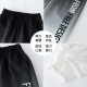 McTicco Boys Seda Seda de seda de secado rápido para niños de verano 2025 Nuevos pantalones a prueba de mosquitos de verano Pantalones deportivos grandes para niños Summer de verano 9767 Negro + 5725 Set de gradiente de 140 cm