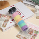 
[Hot sold in the entire network] Simple high elastic seamless hair band rubber band women tied with hair ropes and hair accessories internet celebrity ponytails Simple hair rope hair band - milk brown color - 40 package special offer