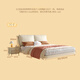 Shanglin Chuntian Einfaches Hängsbett Haupt- und Sekundärschlafzimmer Weiches Beutel Doppelbett Kiefern Holz Bettbrett Einzelbett 9902-01