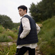 Aigle Aigao Vest Vest Polartec Cálido y resistente al desgaste Sorona cómodos Black Ba841 L