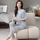 
Year of the Snake Year of the Year of the Pajamas Women's Pure Cotton Summer Short Sleeve Trousers Red Loose Outdoor Outdoor Cotton Set YSH-683 XL Code 120-140Jin [Jin equals 0.5 kg] Need to reserve shrinkage