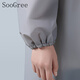 Soogree Raincoat Adulte One-Piece Single Long épaissis Full Full Full Corps Araproping Electric Vehicle Commutiant extérieur pluie Poncho Raincoat Gray Moyenne Taille