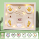 Mano y pie de platino Foto de barro de la mano y la mano del bebé Regalo de luna llena del bebé DIY DIY tridimensional de 100 días de antigüedad de la botella fetal fetal fetal y el marco de fotos de barro con huella [de 12 pulgadas Ciudad del cielo] Azul]
