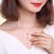 Chao Acer 18K gold necklace with gold birthday gift for women, Yuejiyuanxin XQK30000303, about 40cm with tail chain