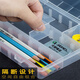 Sketch pen box for art students special pencil storage large capacity art charcoal double-layer tool box plastic hand large double-layer pen box + art exam sketch 13-piece set