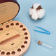 Lebende kleine Zähne Aufbewahrungsbox Zähne Kollektion Memorial Box Zähnekasten Laubzähte Sammlung Kinder Antioxidation Kinder Sammlung Box Laubzähte Gedenkbox Nanyu Zwei-Farben [Girl's Style]