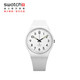 Swatch Swiss Watch Pure White Light 2.0 New Year's Gift Men's and Women's Fashion Watch Examination Form SO28W107-S14