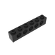 
Domestic building block parts 1x6 5-hole brick compatible 3894 small particle MOC plug-in parts Light gray 5 pieces