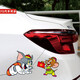 PS Cat and Mouse Cartoon Stickers Capuple Decoration Stratches and Imperproof Car Autocollants Creative Modification Door Stickers Cat and Mouse B Model / Ty826 Nouveau