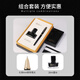 Picasso (Pimio) Fountain Pen Gift Boîte, panneau, cadeau de bureau d'affaires, cadeau de remise des diplômes masculin et féminin, calligraphie étudiante, calligraphie, astuce financier super mince 0,38 mmt717 Bright Black Gold Clip Black Clip Black Clip