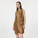 JNBY/Jiangnan cloth spring and summer dress for women with loose sleeveless splicing casual elegant skirt 5N6G13590 263/British khaki XL