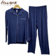 El gran pijama rojo de la pareja italai, otoño, y invierno, medio grueso, espesor de seda, proteína, terciopelo, el año matrimonial puede usar ropa casera de pareja afuera de 4855 Martha Red - Hombres XL XL