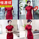 Hengyuanxiang College -Aufnahmeprüfung Cheongsam für Frauen Sommer Neue Verbesserung High School Aufnahmeprüfung Mutter Hilft der Prüfung Red Small Flagge 683 3xl