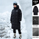 Camel (CAMEL) Wang Junkai's same style outdoor down jacket 3A antibacterial, water repellent, windproof graphene mid-length jacket 7614
