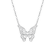Mengjinyuan Pt950 platinum necklace platinum bow butterfly necklace butterfly wings birthday gift for girlfriend