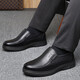 Chaussures en cuir de voiture classique pour hommes Chaussures en cuir souple de la boue de vache Sole sans glissement sans glissement et personnes âgées Pédales papa chaussures pour hommes lyc9901 noir [chaussures simples] 38