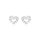 Mengjinyuan platinum earrings PT950 car flower love platinum earrings as a birthday gift for girlfriend