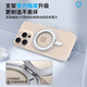 Mr. Blue Ghost [360 Rotating Pivot Shell] Applicable to Apple 16pro mobile phone case iPhone 16pro protective case transparent magnetic charging anti-fall bracket shell
