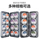 Folk artists Multi-layer transparent main line box line box fishing line set accessories box fishing gear fishing supplies 20-axis ABS box + 20 handmade fine-tied line set