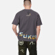 Evisu Kuro Herren-Tinte und Waschmarken bedrucktes T-Shirt Men 2esgnm3ts691Rxct Dark Grey M.