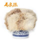 Ma Juyuan middle-aged and elderly men's winter handmade fur fashion casual hat yellow 58cm