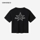 Converse匡威儿童装男童夏季新款中大童女童休闲T恤CNVN-TE-F723 正黑色 90 /52 【建议身高86-92cm】