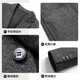 Shanshan Shanshan Anzug Herren Frühling und Herbst mittleren Alters und junger Herrenanzug Jacke Dicke Wolle Geschäfte Casual Professional Formale Verschleiß grau 50 /180