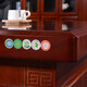 ZHONGWEI Chinese style boss desk president desk solid wood leather manager desk computer desk executive desk 2 meters including cabinet