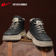 Warrior Shoes Official Men's Shoes Martin Boots Men's Spring and Summer High Top Shoes New Light Casual Shoes Light Sports Sports Men Black 40