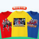 Ultraman Clothes Ultraman Boys Pure Cotton Short Sleeve T-shirt Medium Large Children Loose Casual Children's Clothes Children's Galaxy Summer 1047 Blue-Short Sleeve 140 Suggestions (50-60Jin [Jin equals 0.5 kg])