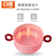 Rikang (rikang) children's tableware supplementary bowl Baby tableware insulation bowl Stainless steel baby bowl RK-C1006 pink Stainless steel bowl Blue