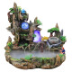 Miaoruyi Rockery Landscape Founding Water Fountain Living Room Ornements Mini Small Fish Tank Water Wheel Circulation Aaute alpine Bonsai Opening Gift 866 # Foggy Style