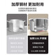 Hanxiao food grade 316 stainless steel soup pot household induction cooker hot pot special pot large capacity household hot pot basin thickened clear soup hot pot suitable for 4-6 people 30cm