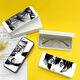 Caja de gafas Animación de alto valor animación hombres y mujeres de caras de caras Caja de almacenamiento de alumnos periféricos personalizados Caja de gafas simples Z3897 White