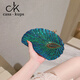 casa-kupsCK women's bag clutch beaded peacock bag women's retro dinner handbag tote bag banquet small bag high-end Chinese style women peacock blue