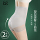 [Pack of 2] Maohuo Slimming Pants High Waist Tummy Control Pants Women's Belly Slimming Elastic Waist Corset to Raise Hips Postpartum Postpartum Seamless Breathable Shaping Pants Shapewear Summer Thin Triangle Style [Black + Skin Color] M [Suitable for 80-95Jin[, Jin is equal to 0.5 kilograms]]
