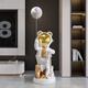 Jizhao Astronaut Starry Sky Projector Lamp Intelligent Audio Ornament Astronaut Large Floor-to-ceiling Living Room Gift for Moving Home Cream Color Astronaut + Xiaoai Speaker + Projector Lamp No Specifications
