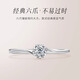 MZMZ platinum ring heart-breaking real diamond pt950 platinum ring female proposal ring birthday anniversary gift to girlfriend light luxury model-heart-beating ring