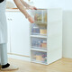 
Wen Shiou Interactive space drawer storage box wardrobe transparent storage box clothes underwear household clothing plastic finish [20 liters] 9227 white width 34 deep 44 height 19