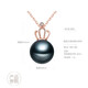 BaiSeTianQing (BRI.R) 18K gold Tahitian black pearl Akoya South Sea gold pearl fashion versatile simple high-end crown pendant Tahitian black pearl