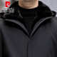 
Pierre cardin (pierre cardin) Parkfor men's short mink liner mink coat for winter new genuine leather jacket thickened fur coat Black mink liner L 48