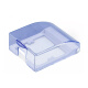 DELIXI switch socket waterproof box 86 type blue transparent splash-proof box cover waterproof socket box