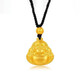 Fat Donglai's same style small golden Buddha pendant for women 2024 Vietnamese sand l gold Maitreya Buddha pendant golden big belly Tathagata Buddha Tathagata Buddha male small golden Buddha