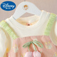 
Disney girls' dress long-sleeved autumn fake strap skirt 2025 autumn new children's clothing baby girl floral princess dress pink 80cm