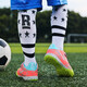 FEELACES children's football shoes broken nails for men and women Falcon Messi student training shoes for children TF artificial grass sneakers 6195 orange broken nails 29 [socks + ball bag + guard plate]