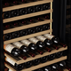 BAIKAILUN Embedded Red Wine Cabinet Frequency Constant Temperature Wine Cabinet Seamless External Plug-in Kitchen Cabinet Door Living Room Home Wine Cabinet Glass Door Grape White Wine Preservation Refrigerated Beverage Tea Display Cabinet Dual Temperature - Red Wine Tea Style 350L Fixed Frequency