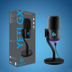 Logitech Blue Yeti GX Gaming Microphone USB Dynamic RGB Microphone Professional Karaoke Recording Microphone Laptop Mobile Game Influencer Live Broadcast Level Sound Quality Yeti GX Black-SF Express