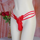Sexy Herrenanzug, sexy Unterwäsche, Spitzen-Tanga, transparente Stickerei, großer Kerl, sexy Liebe, Seide, verführen Pseudo-Mädchen, niedrige Taille, Paar Sex, anregende und neckende Kleidung, Smong schwul, meihong (80-135jin [Jin gleich 0,5 kg]) Waffentrennung, die Mund-Mund-Mund-Mund-Mund-Mund-Mund-Mund-Mund